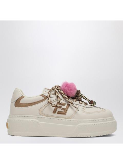 FENDI Fendi Fendi Match Low Top Platform In White Leather With Charm Women