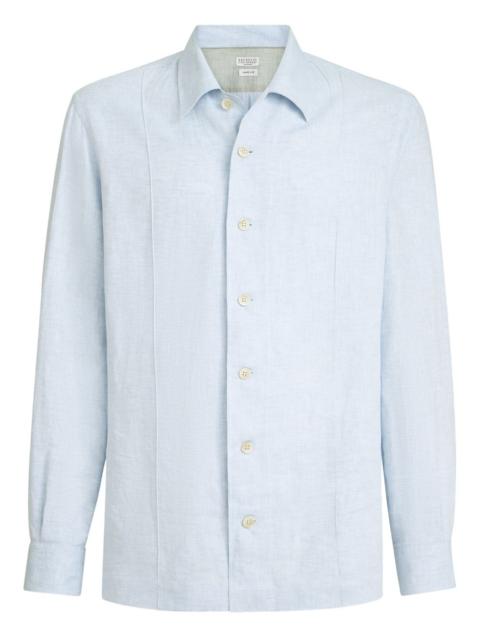 Brunello Cucinelli Linen And Cotton Blend Shirt
