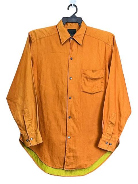 Yohji Yamamoto VINTAGE YOHJI YAMAMOTO AAR DURBAN TWO TONE BUTTON UPS SHIRT
