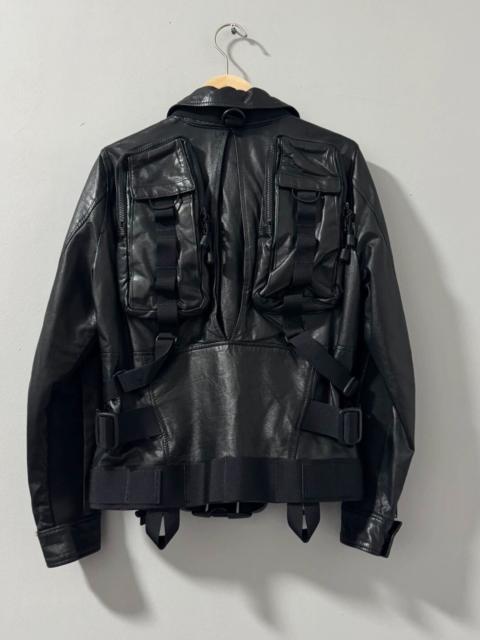 JOHNUNDERCOVER Undercover 19SS Back Skull Rider Leather Jacket