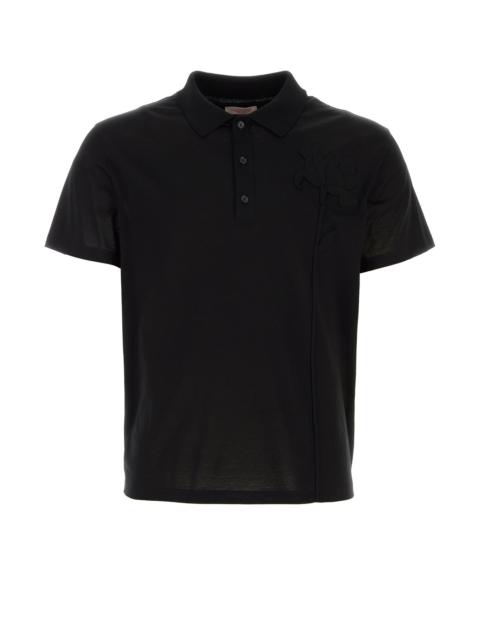 Valentino Black cotton polo shirt