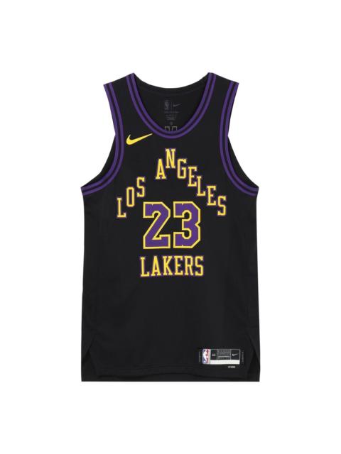 Nike Nike Dri-FIT ADV Lebron James Los Angeles Lakers 2023/24 City Edition NBA Authentic Jersey 'Black' D