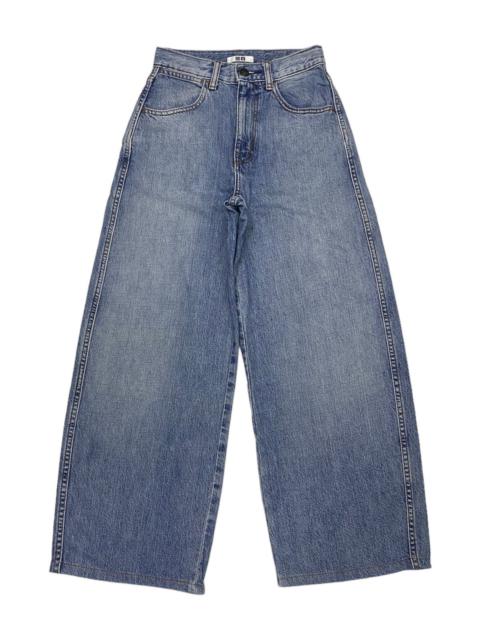UNIQLO LEMAIRE BAGGY CROPPED DISTRESSED DENIM JEANS