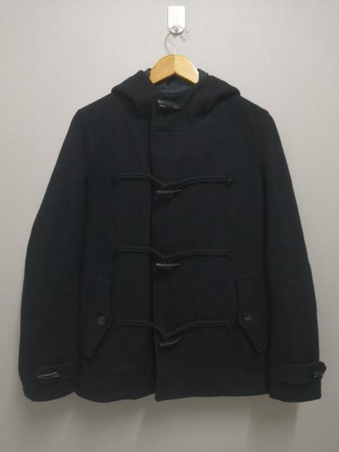 Pledge Japan Wool Duffle Coat Black