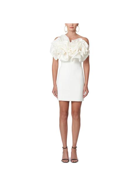 CAROLINA HERRERA Carolina Herrera Strapless Silk-Trim Mini Dress