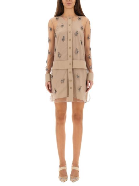 FENDI Fendi Women Tulle Dress With Embroidery