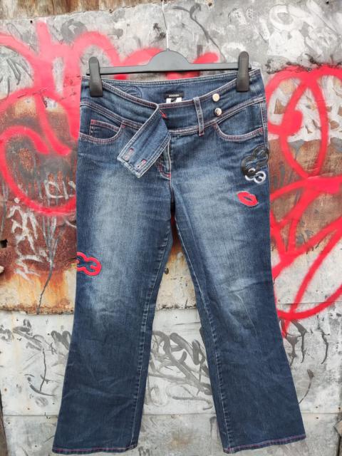 Archival Clothing - archive vintage flare lips Escada denim jeans