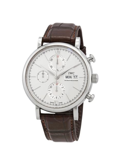 IWC Schaffhausen IWC Portofino Chronograph Edition 150 Years Automatic White Dial Men's Watch IW391027