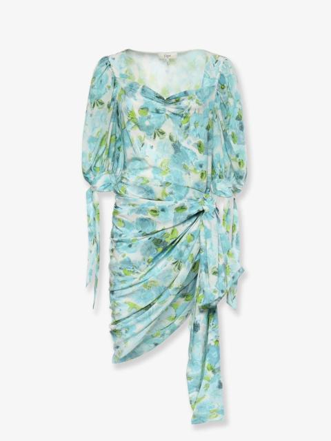 Chloé CHLOE' Silk dress with multicolor floral print (FR 36)