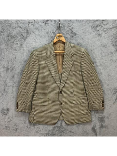 Other Designers CHRISTIAN DIOR MONSIEUR GOLDEN CHECK SUIT JACKET #5540-196