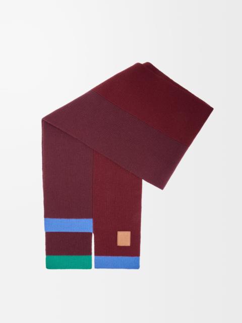 Loewe Asymmetric scarf in wool