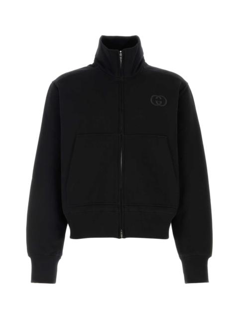 GUCCI Gucci Men Black Cotton Sweatshirt