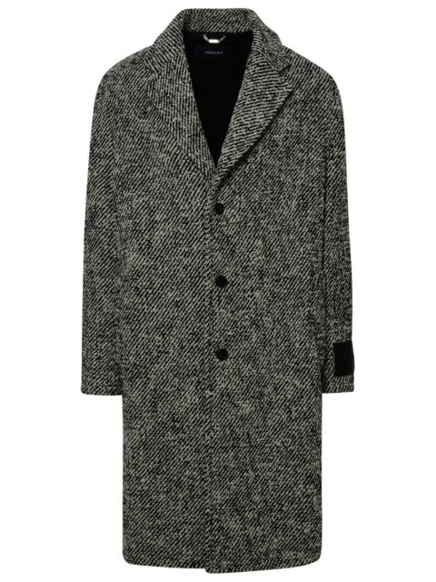 Versace Man Two-Tone Wool Coat