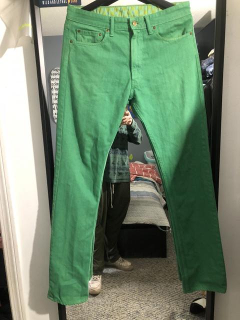 Other Designers Phenomenon - Lime Green Spellout Jeans 32