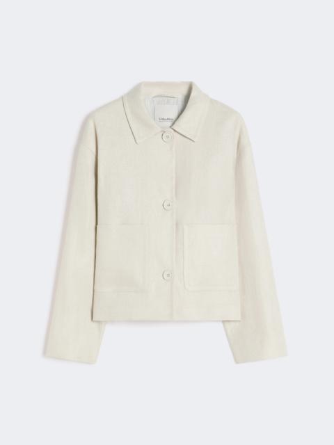 'S Max Mara Stretch linen and cotton jacket - IVORY