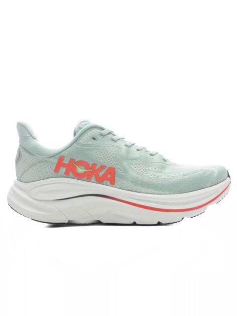 HOKA CLIFTON 10 - SAGE/NEON FLAME