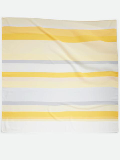 Bottega Veneta Silk Twill Striped Foulard