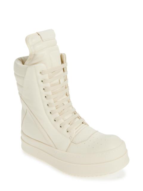 Rick Owens Rick Owens Mega Geobasket High Top Sneaker in Milk/Milk/Milk at Nordstrom