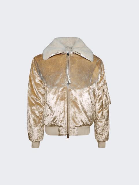 AMI Paris Boxy Fit Jacket Champagne