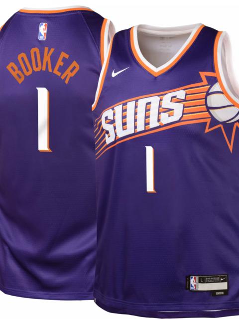 Nike Nike Youth Phoenix Suns Devin Booker #1 Purple Swingman Jersey