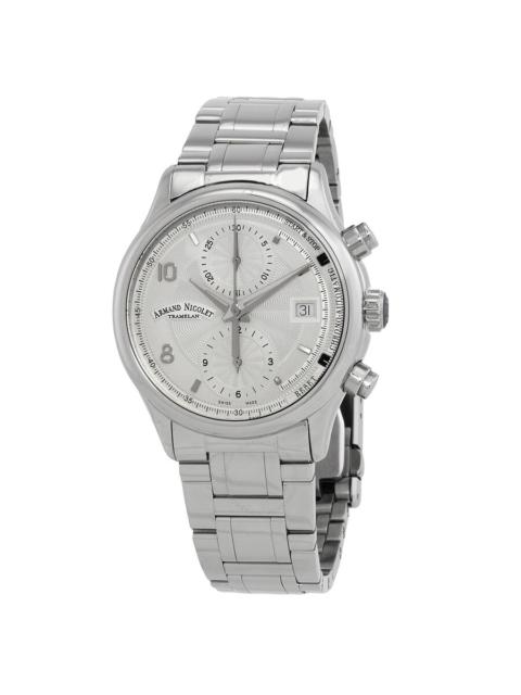 Other Designers Armand Nicolet M02-4 Chronograph Automatic Silver Dial Men's Watch A844AAA-AG-M9742