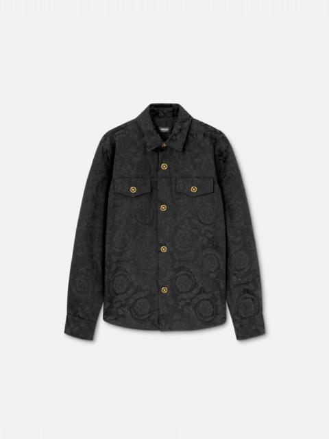 VERSACE Jacquard Cotton Overshirt