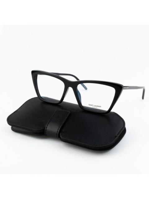 SAINT LAURENT NEW Saint Laurent SL737 Mica Thin OPT 001 Black Cat Eye Unisex Eyeglasses