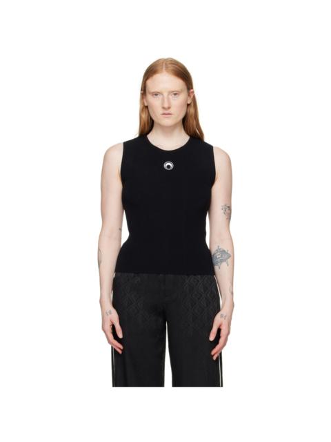 Marine Serre Black Core Sleeveless Crewneck