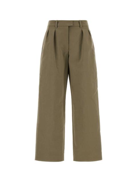 MAGDA BUTRYM Magda Butrym Women Khaki Cotton Wide-Leg Pant