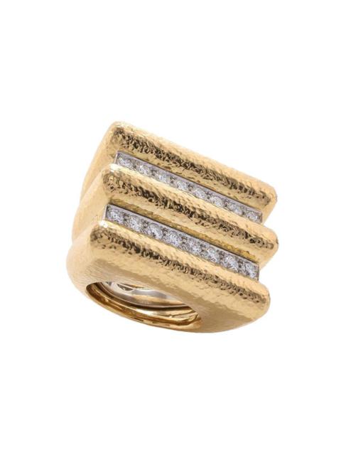 DAVID WEBB Hammered Radiator Ring