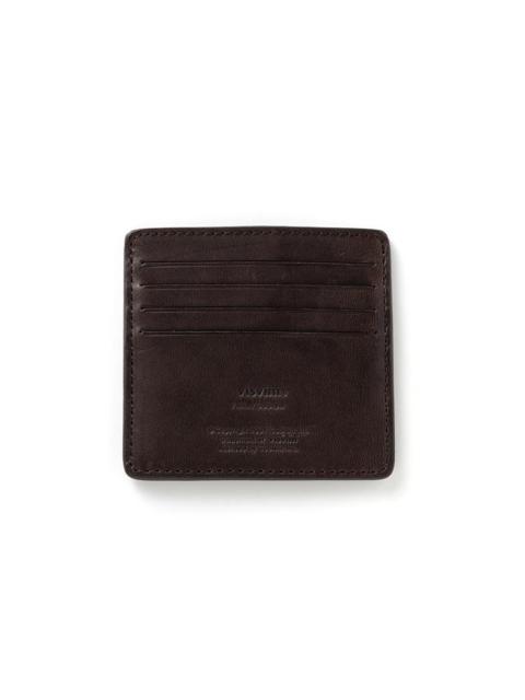 visvim LEATHER CARD CASE DK.BROWN