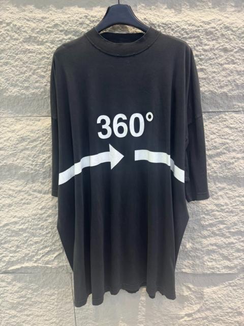 BALENCIAGA Balenciaga 360 Arrow Short Sleeve T-Shirt Black Cotton