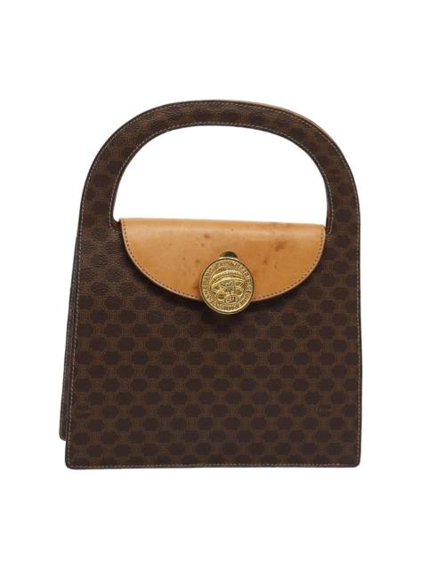 CELINE CELINE Macadam Canvas Hand Bag Pvc Leather Brown