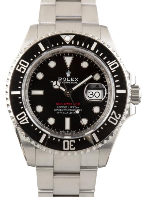 ROLEX Used Rolex Sea-Dweller Red Writing Black Dial Ref 126600