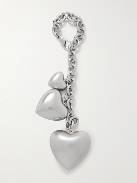 ROXANNE ASSOULIN The Puffy Heart Silver-tone Bag Charm
