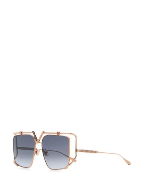 Valentino Garavani Woman Gold Metal V-Light Sunglasses