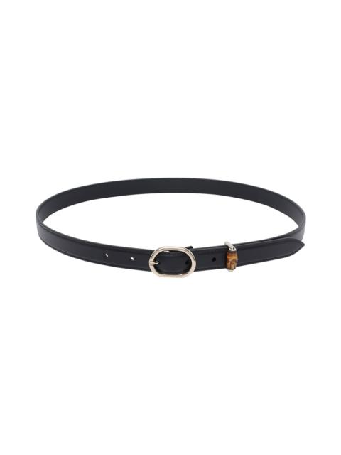 GUCCI Oval Buckle Thin Belt
