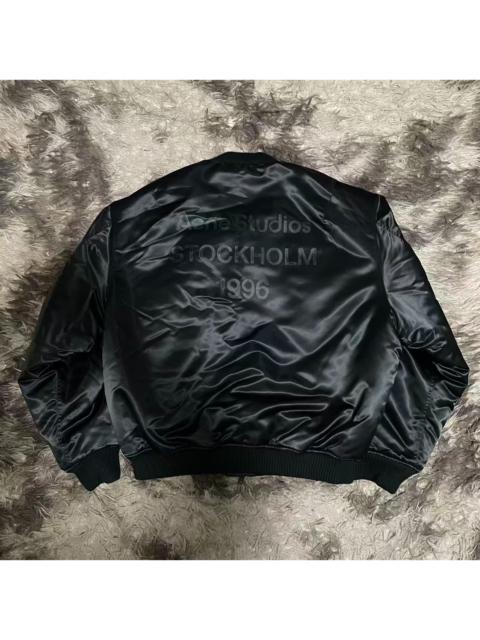 Acne Studios Acne Studios FW25 1996 Stockholm Satin bomber jacket