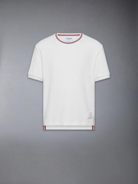 Thom Browne COTTON WAFFLE RIB CUFF TEE