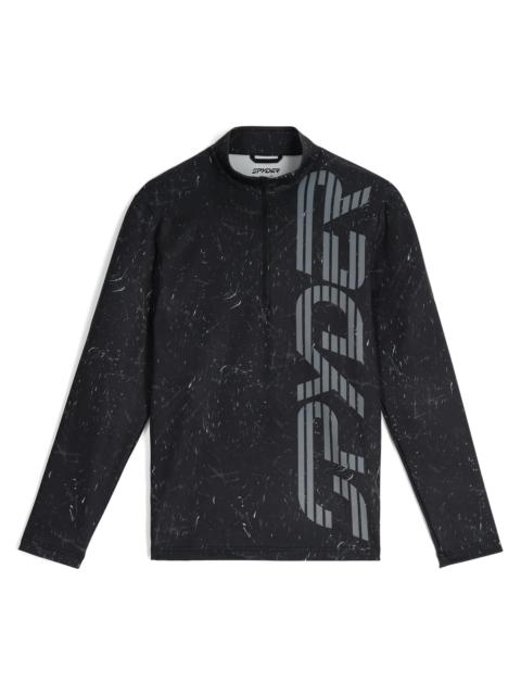 SPYDER Mens Podium Half Zip T-Neck - Snow Storm