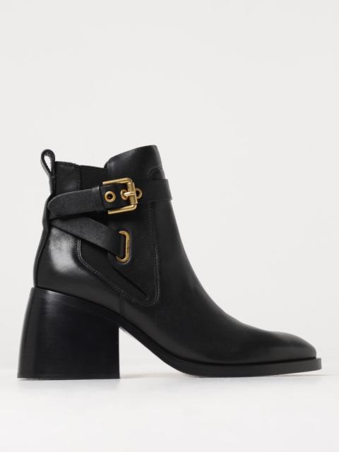 See by Chloé See by Chloé Averi ankle boots in leather with buckle