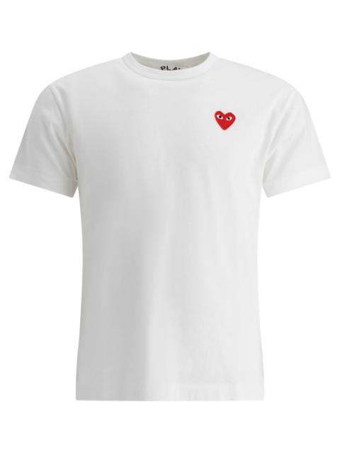 Comme des Garçons PLAY Comme Des Garçons Play Red Heart Crewneck T-shirt White