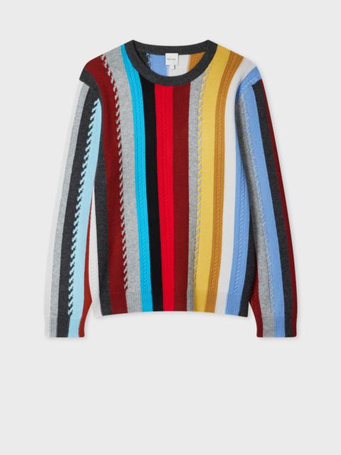 Paul Smith Cashmere-Blend 'Signature Stripe' Sweater