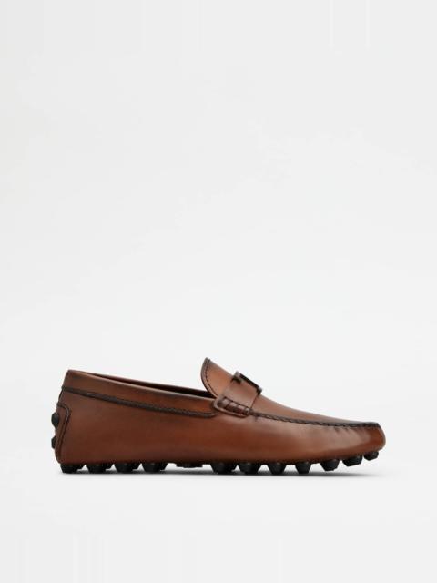 Tod's T TIMELESS GOMMINO BUBBLE IN LEATHER - BROWN