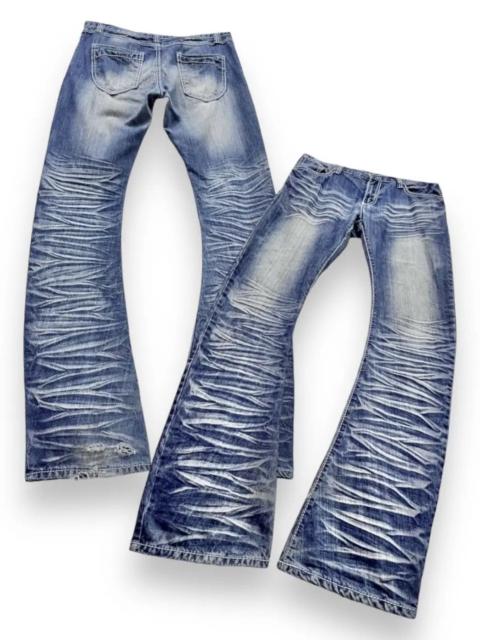 Other Designers 999 Club × Half Evil - 🔥EVOLUTION JAPAN Punk Curve Leg FLARE Clawmark Whisker