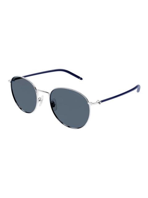 Montblanc Montblanc Smoke Oval Men's Sunglasses MB0343SA 004 55
