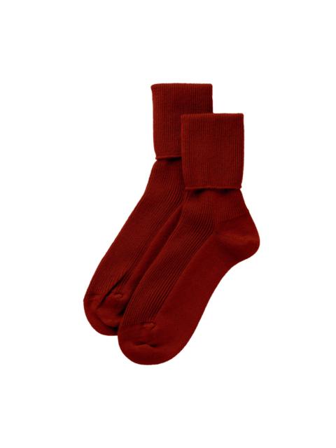 Johnstons of Elgin Women's Red Cashmere Socks