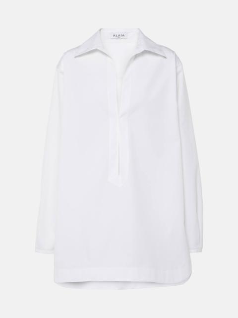 Alaïa Cotton poplin minidress
