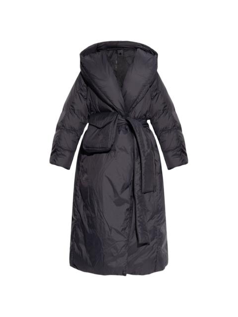 hooded padded coat