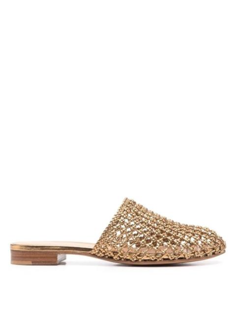 FERRAGAMO Ferragamo Ellas Knotted Leather Mules